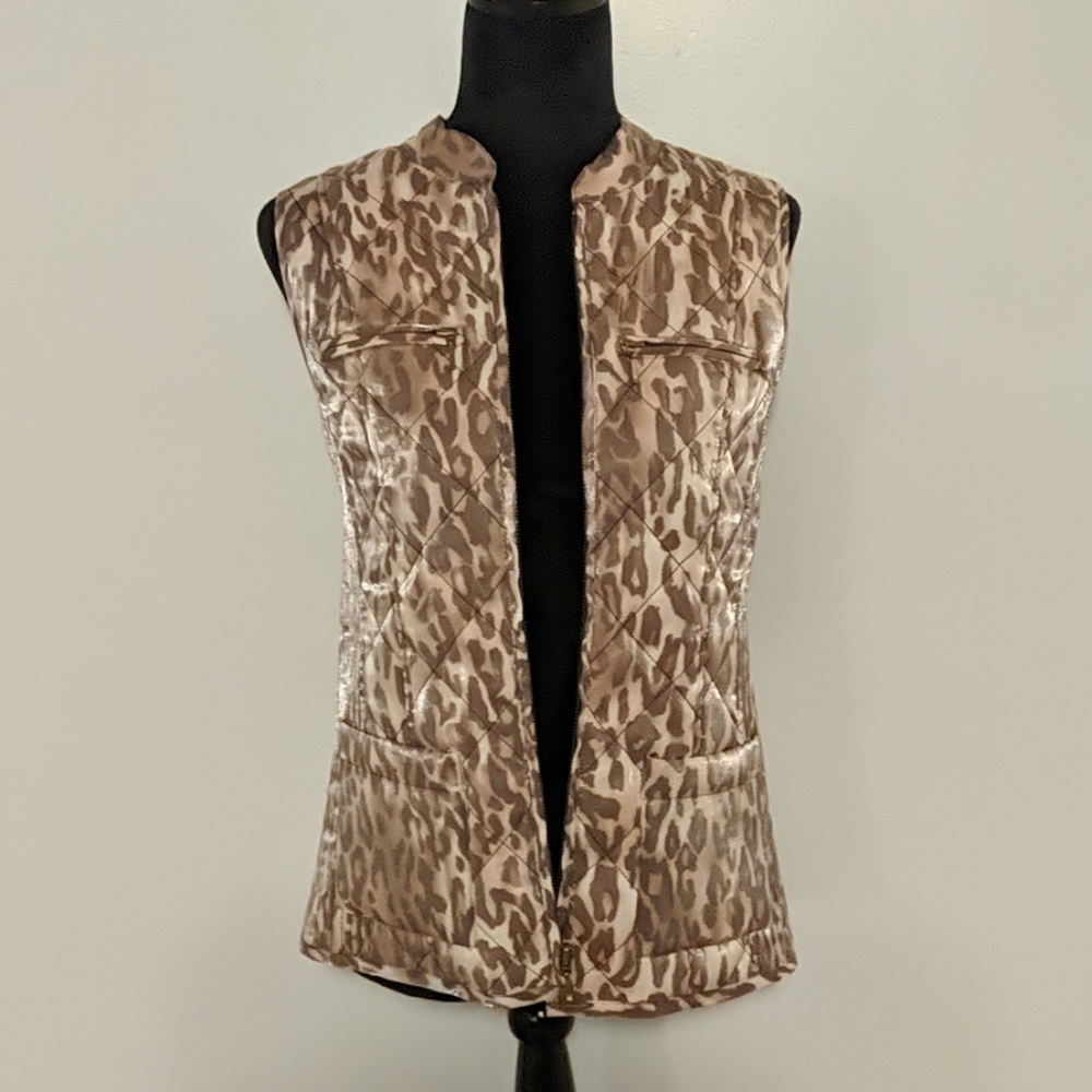 Chico's Leopard Print Vest